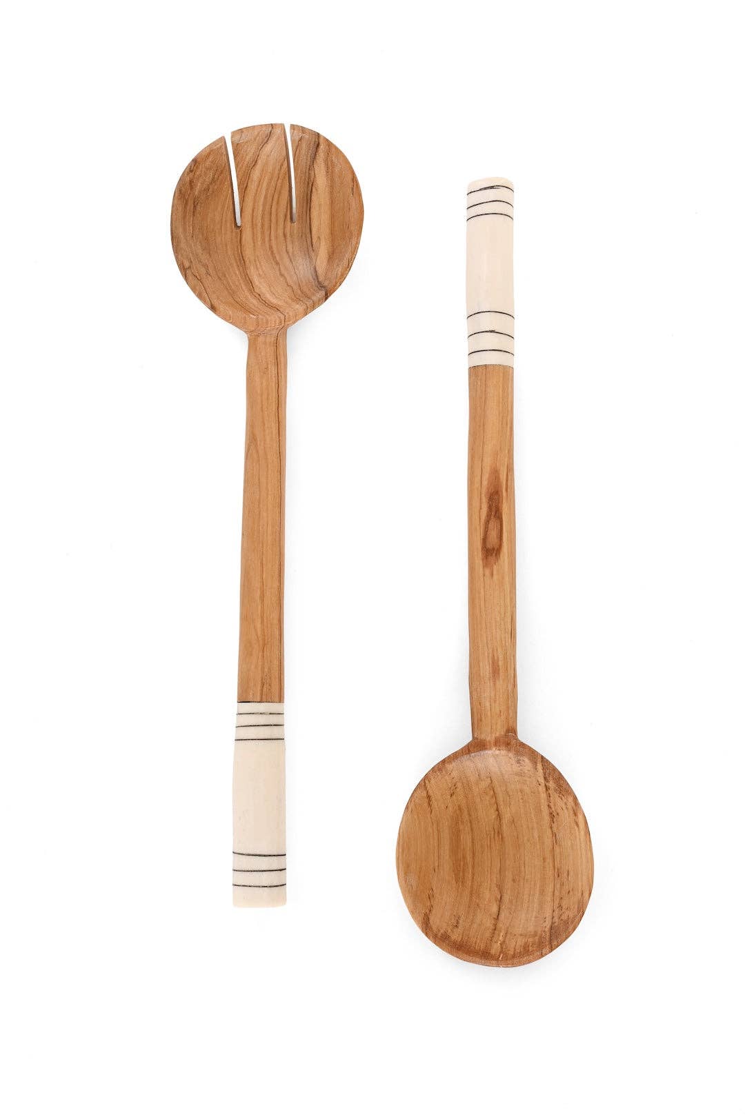 Olive Wood Salad Servers