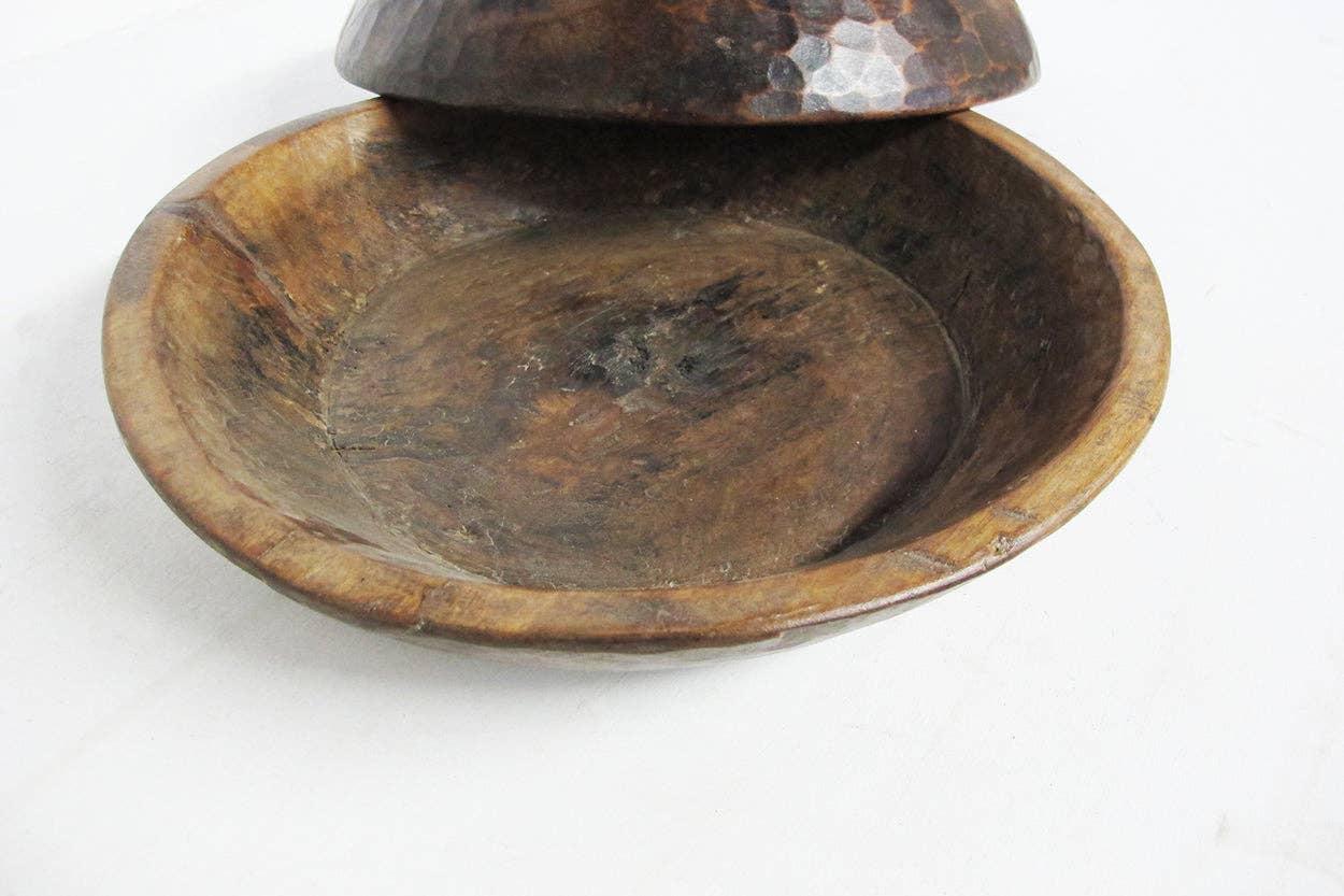 Hand-Crafted Teak Bowl