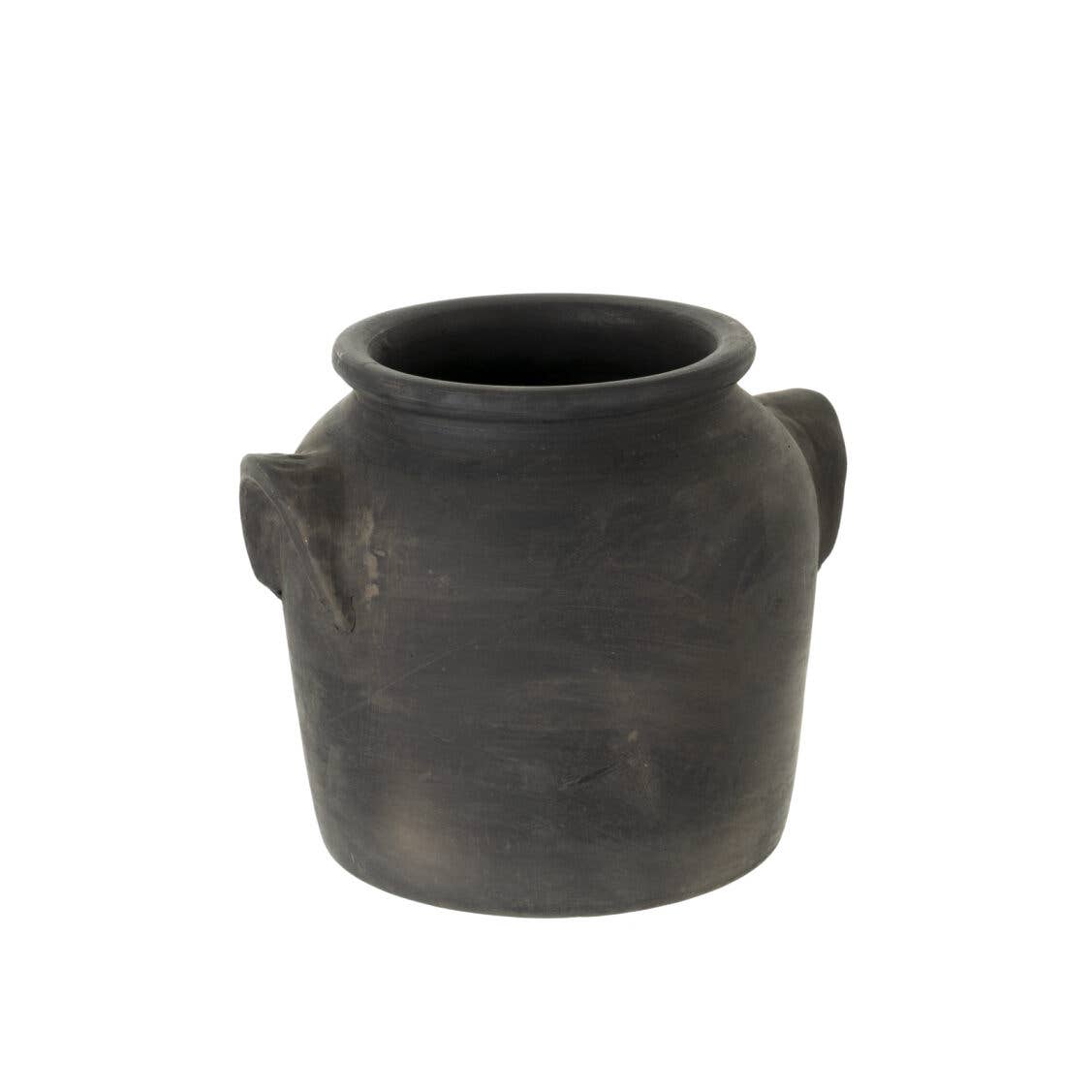 Milos Burnt Terracotta Urn- Large