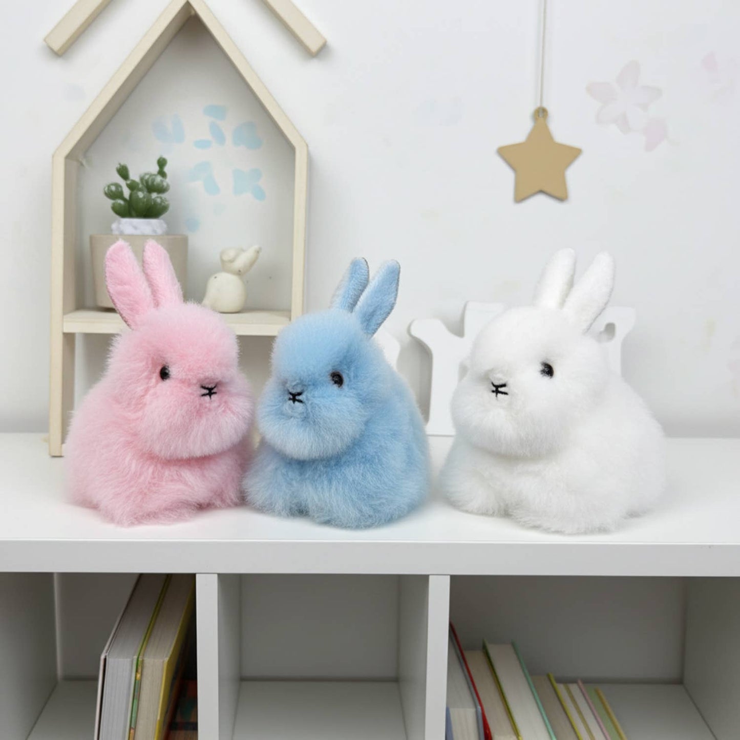 Alpaca Stuffed Bunny- White