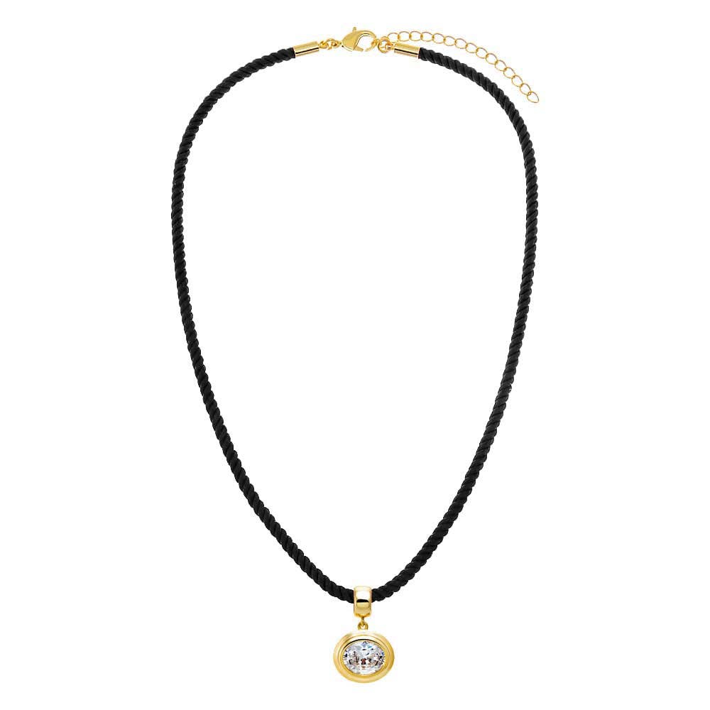 Rope Bezel Necklace