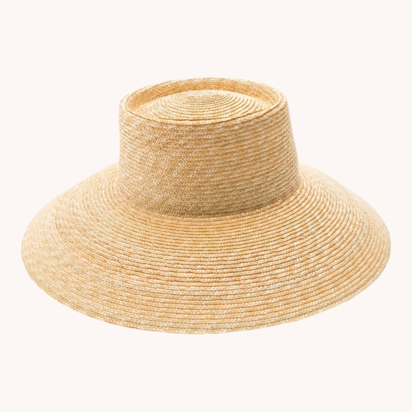 Fine Wheat Straw Lampshade Hat – UPF 50+