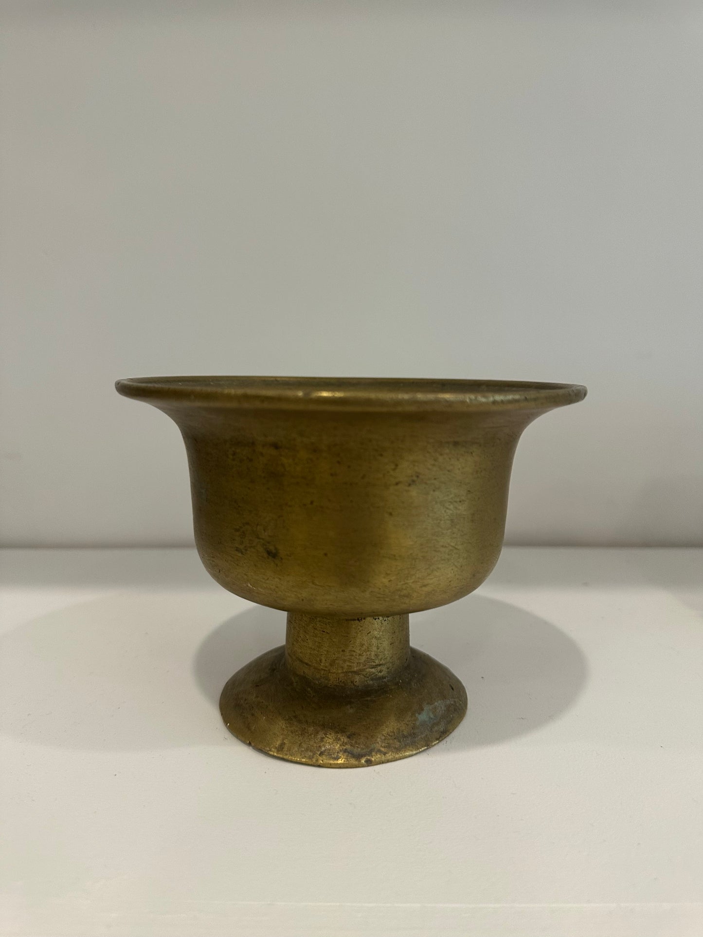 Antique Solid Brass Pedestal Bowl