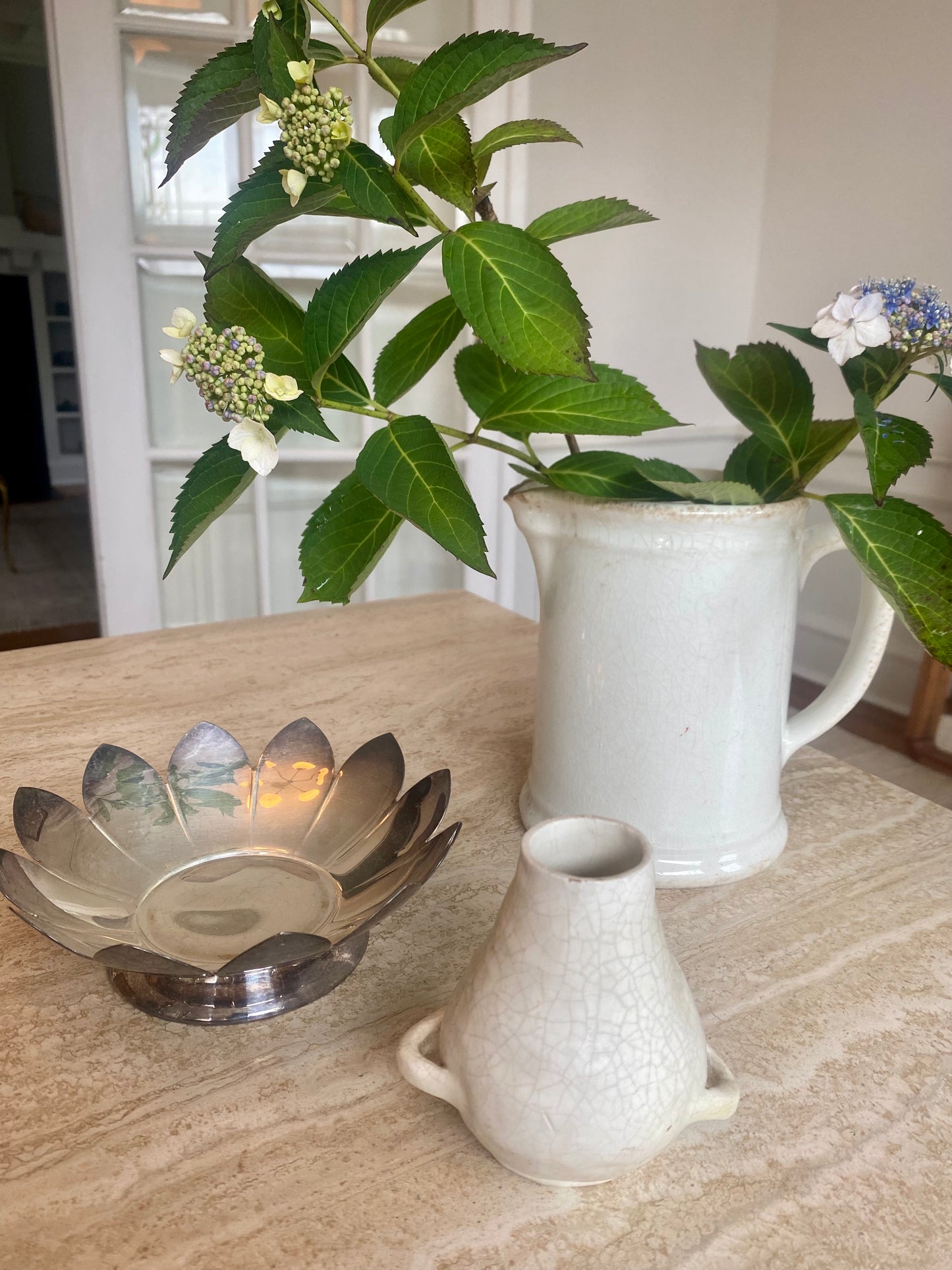 Vintage Silver Plated Petal Dish