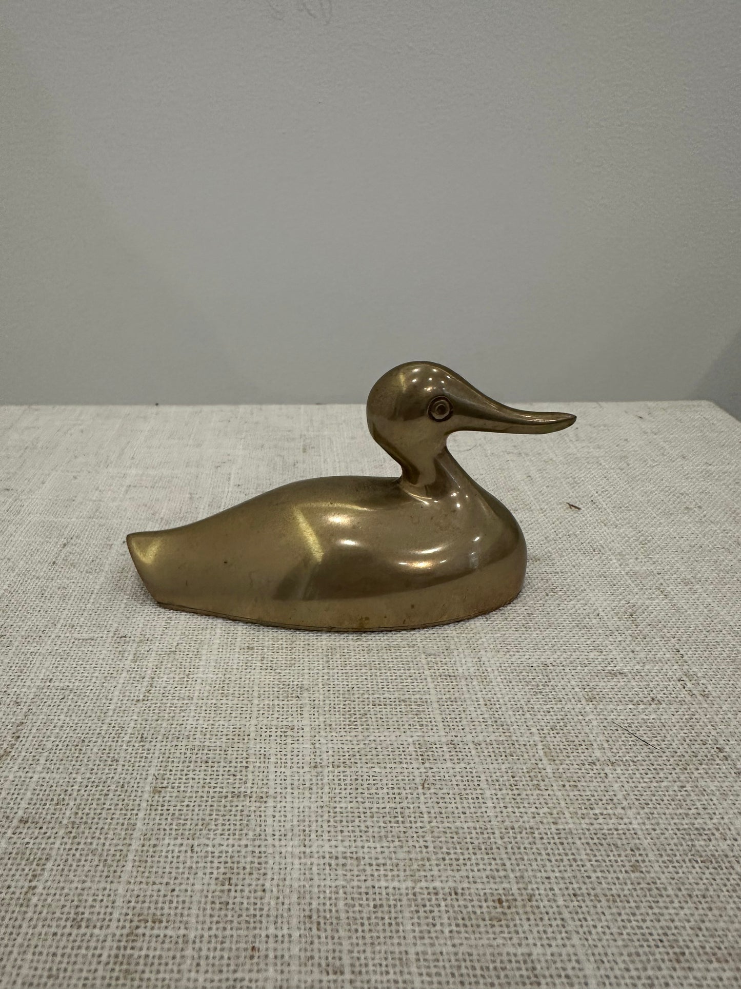 Vintage Brass Duck