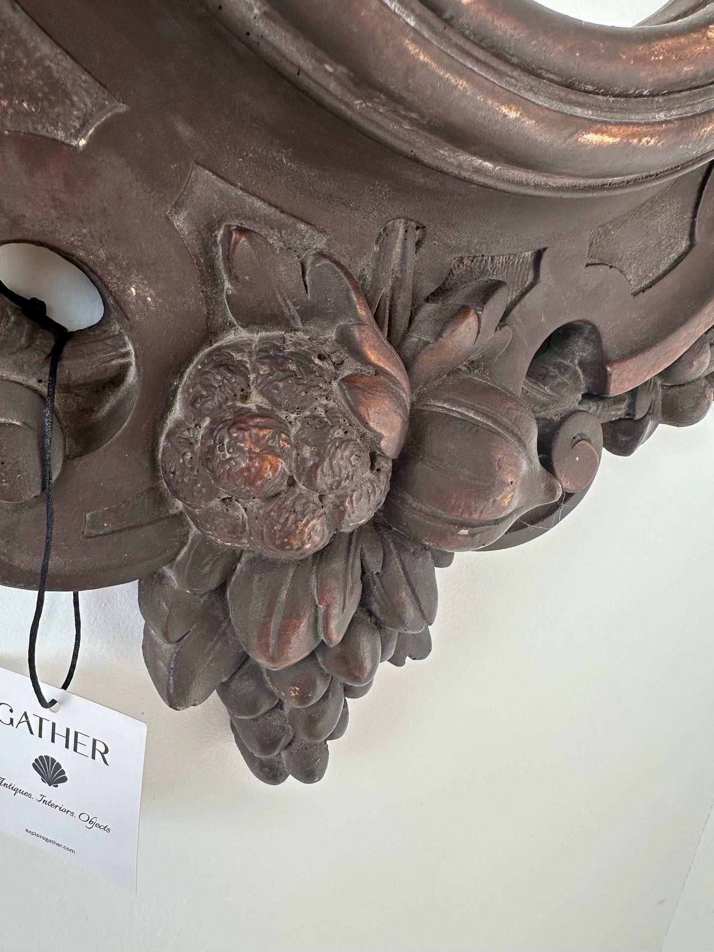 19th Century Carved Wood Mirror