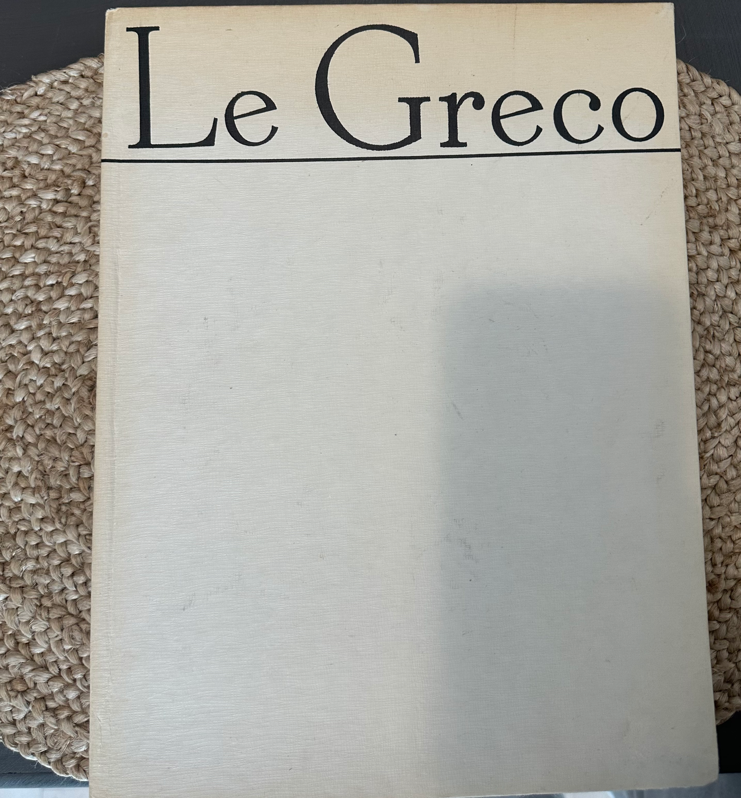 Vintage Le Greco Book