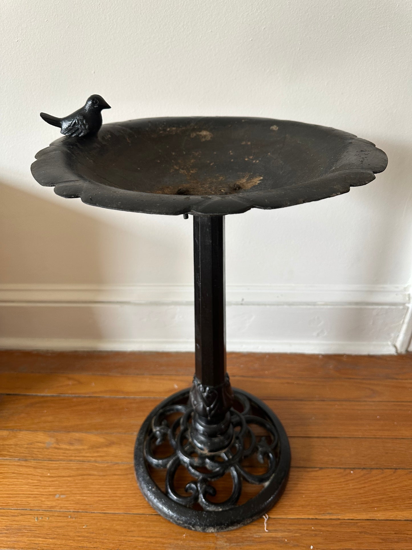 Antique Cast Iron Bird Bath