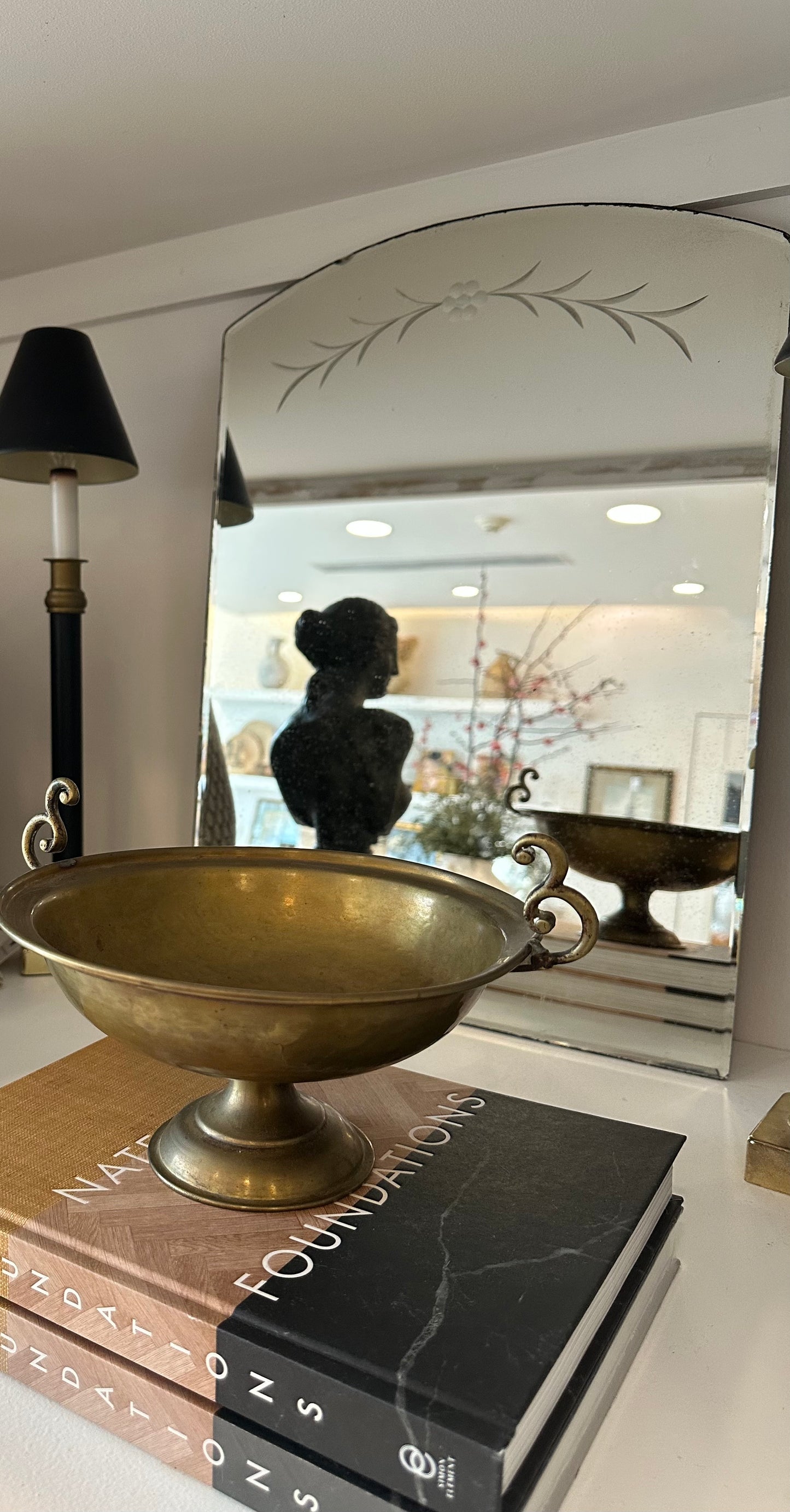 Antique Etched Mirror