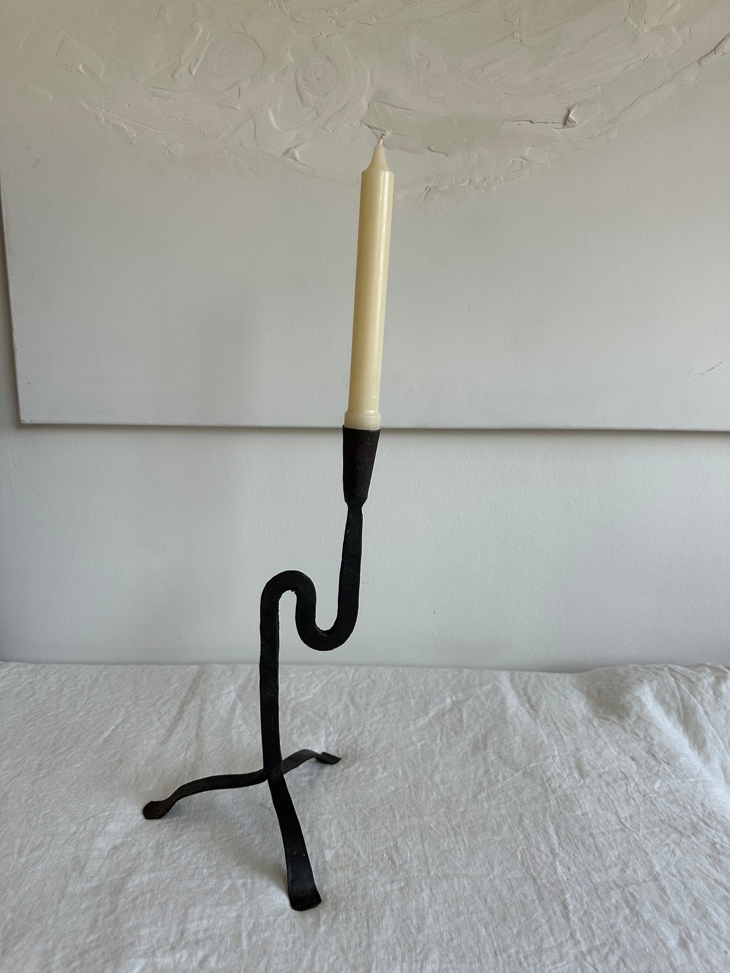 Hand Forged Wrought Iron Candlestick