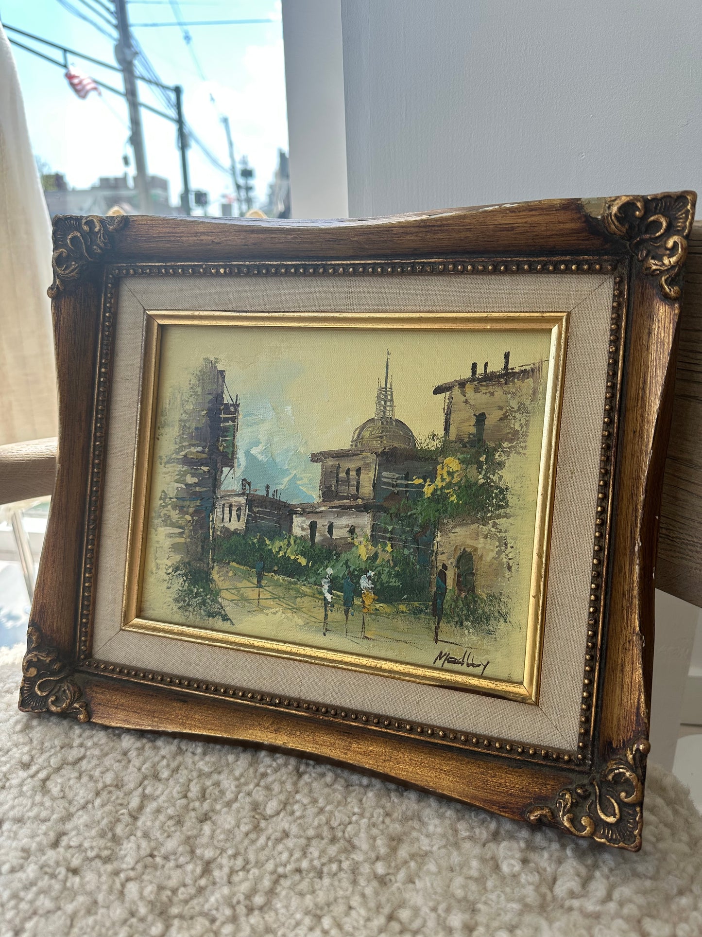Vintage Impressionist Oil Painting