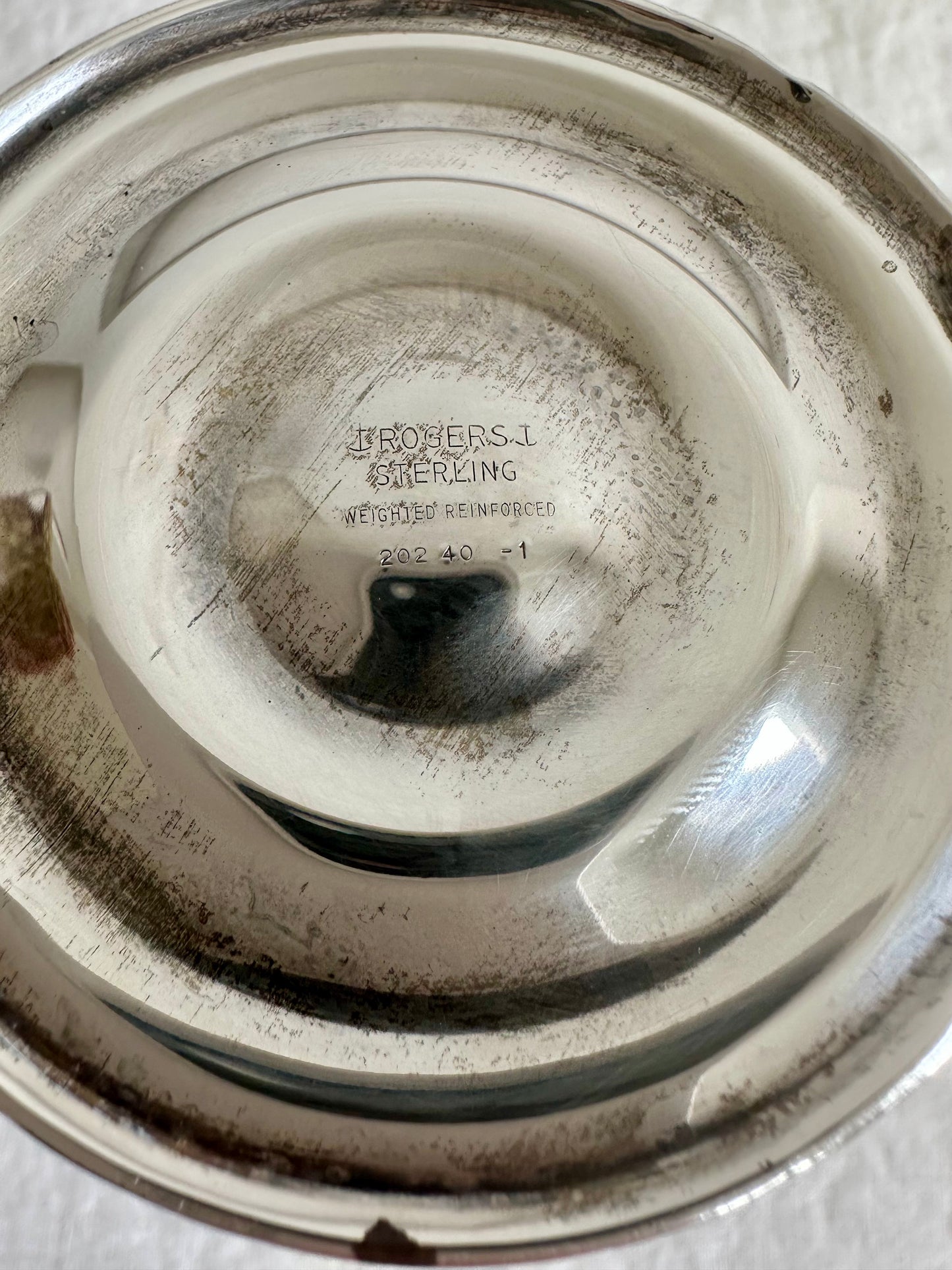 Sterling Silver Weighted Tall Compote Dish