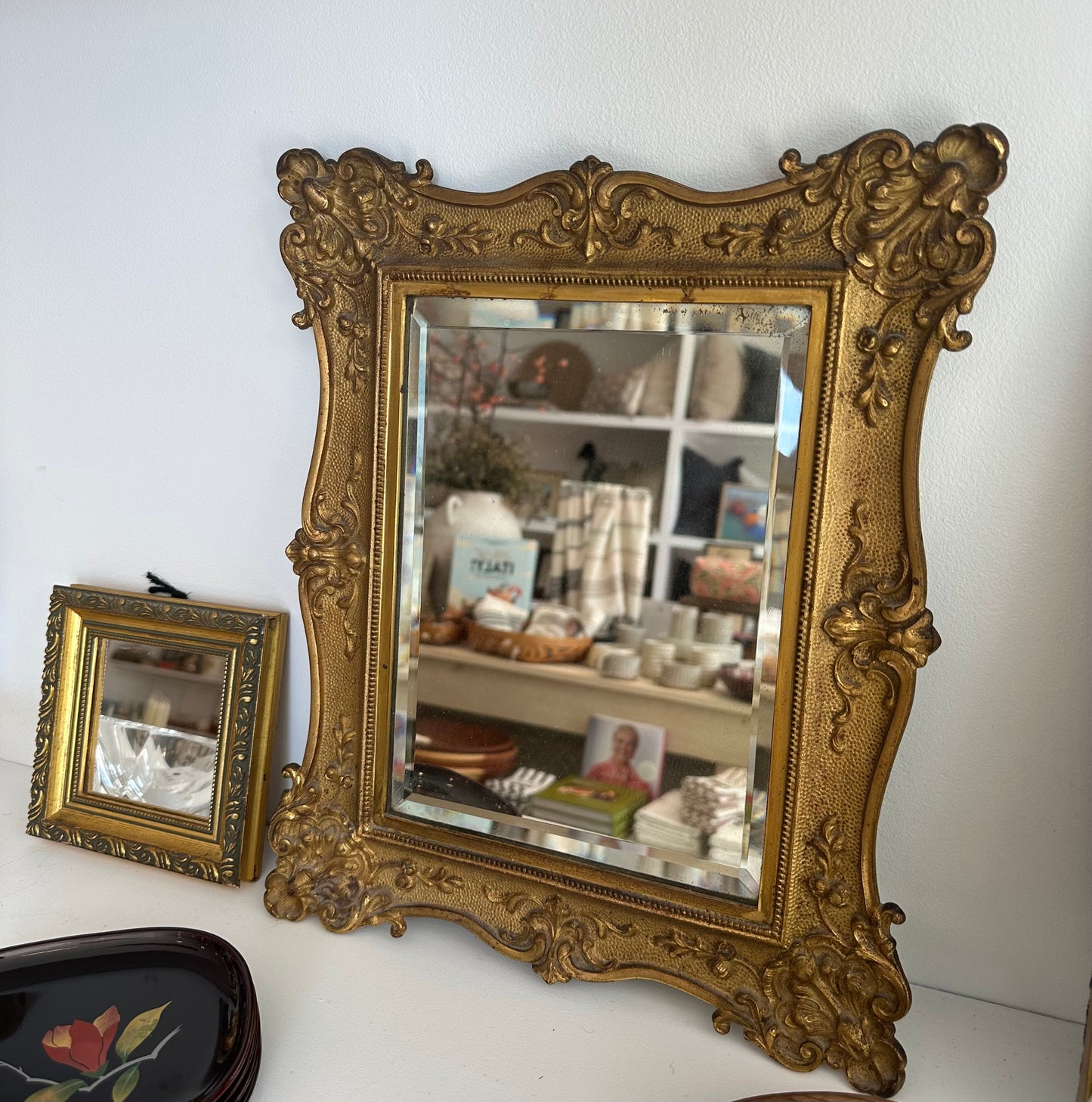 Antique Metal Baroque Mirror