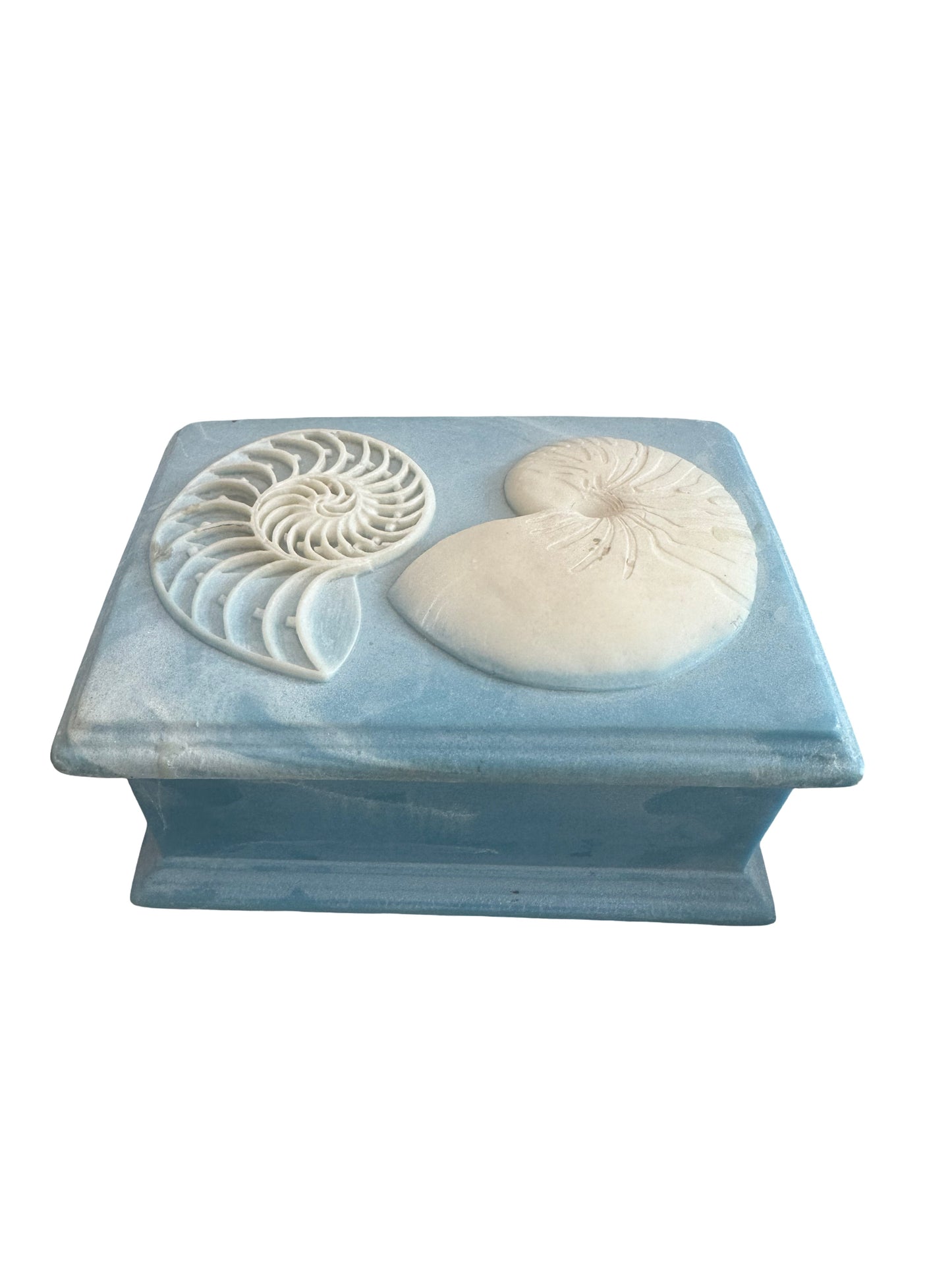 Nautical Incolay Stone Box