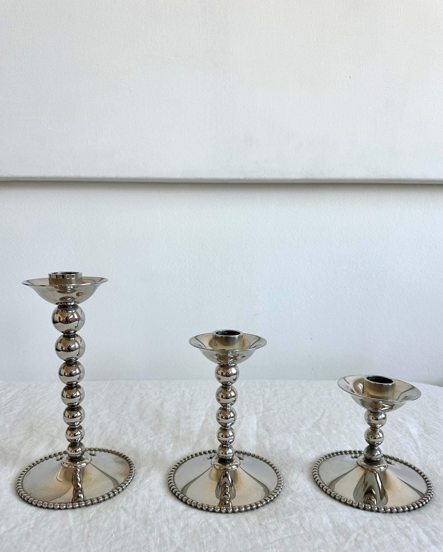 Silver Plate Candle Stick Holders