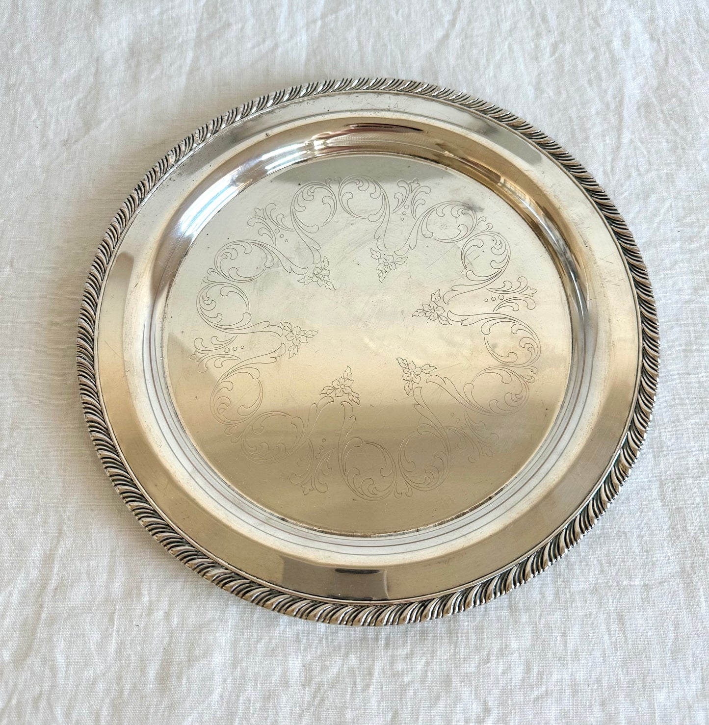 Vintage Silver Plate Tray