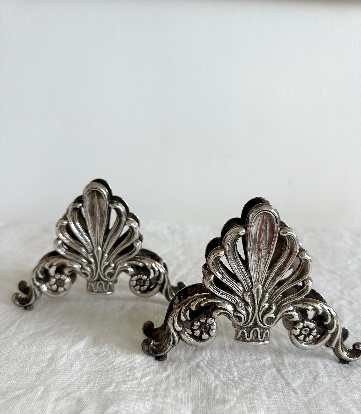 Vintage Leonard Italian Fine Silver Plate Napkin or Letter Holder