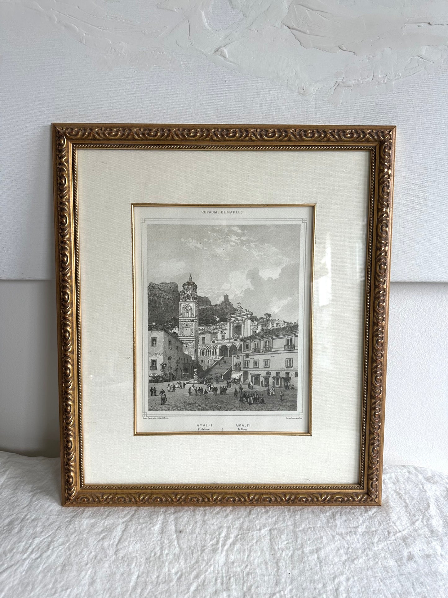 Italian Architectural Black and White Print