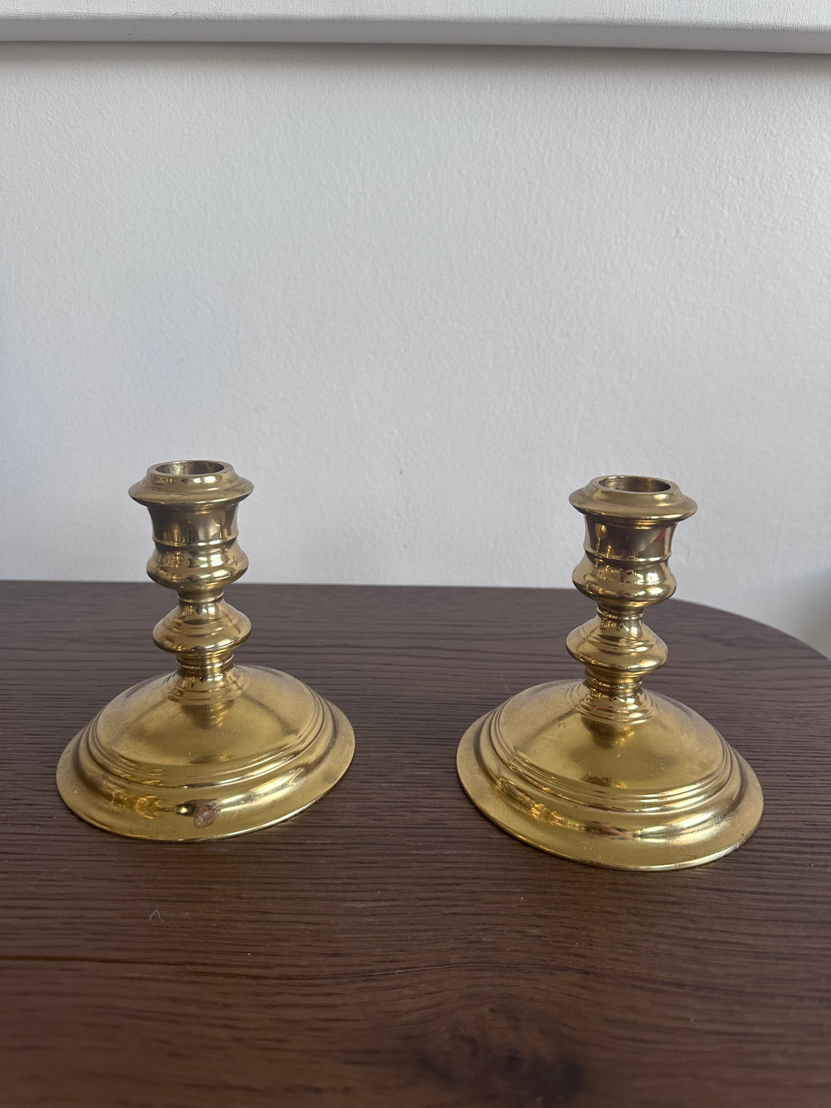 Vintage Pair Brass Williamsburg candlesticks