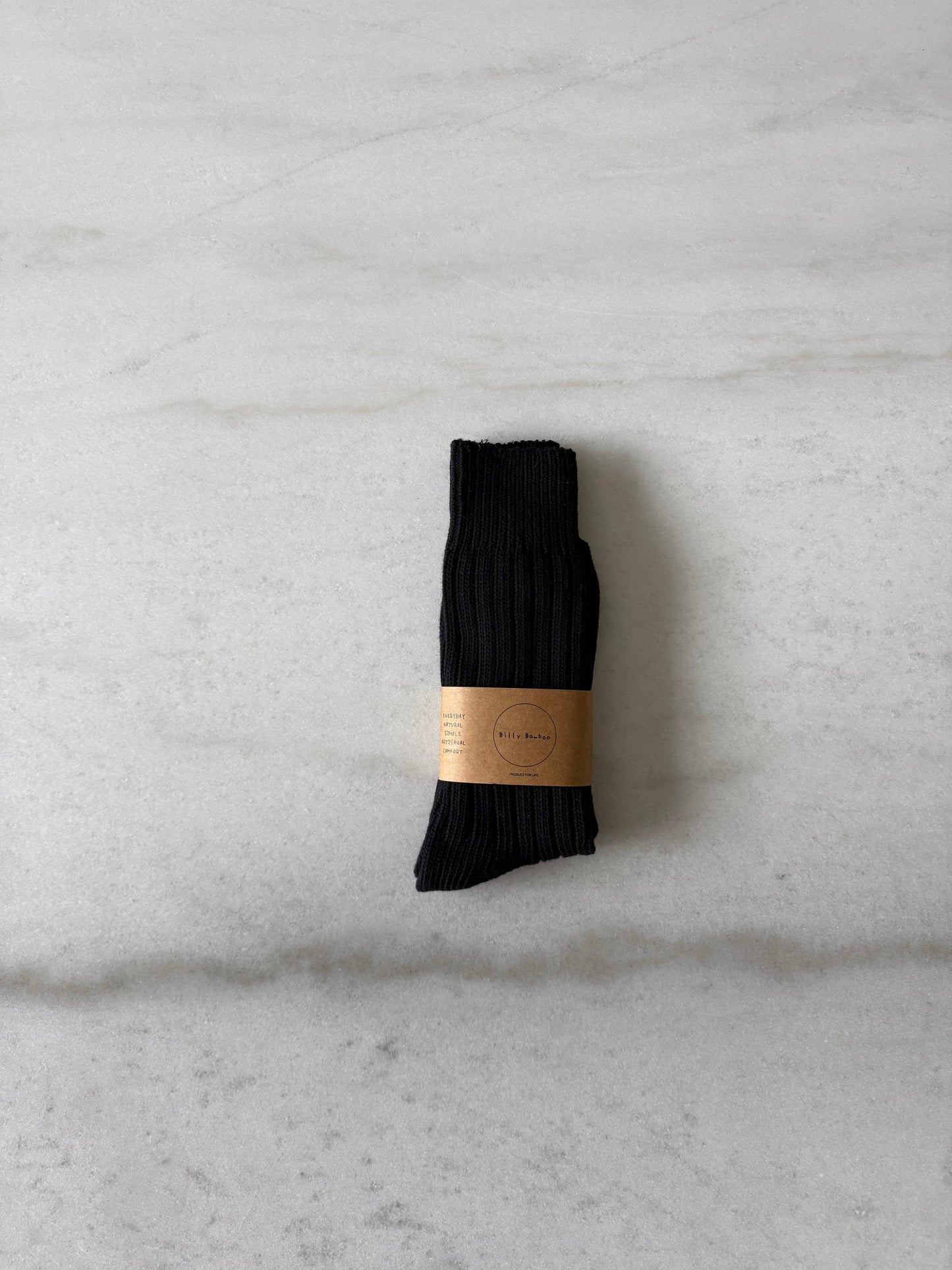 Men's Organic Ribbed Cotton Socks