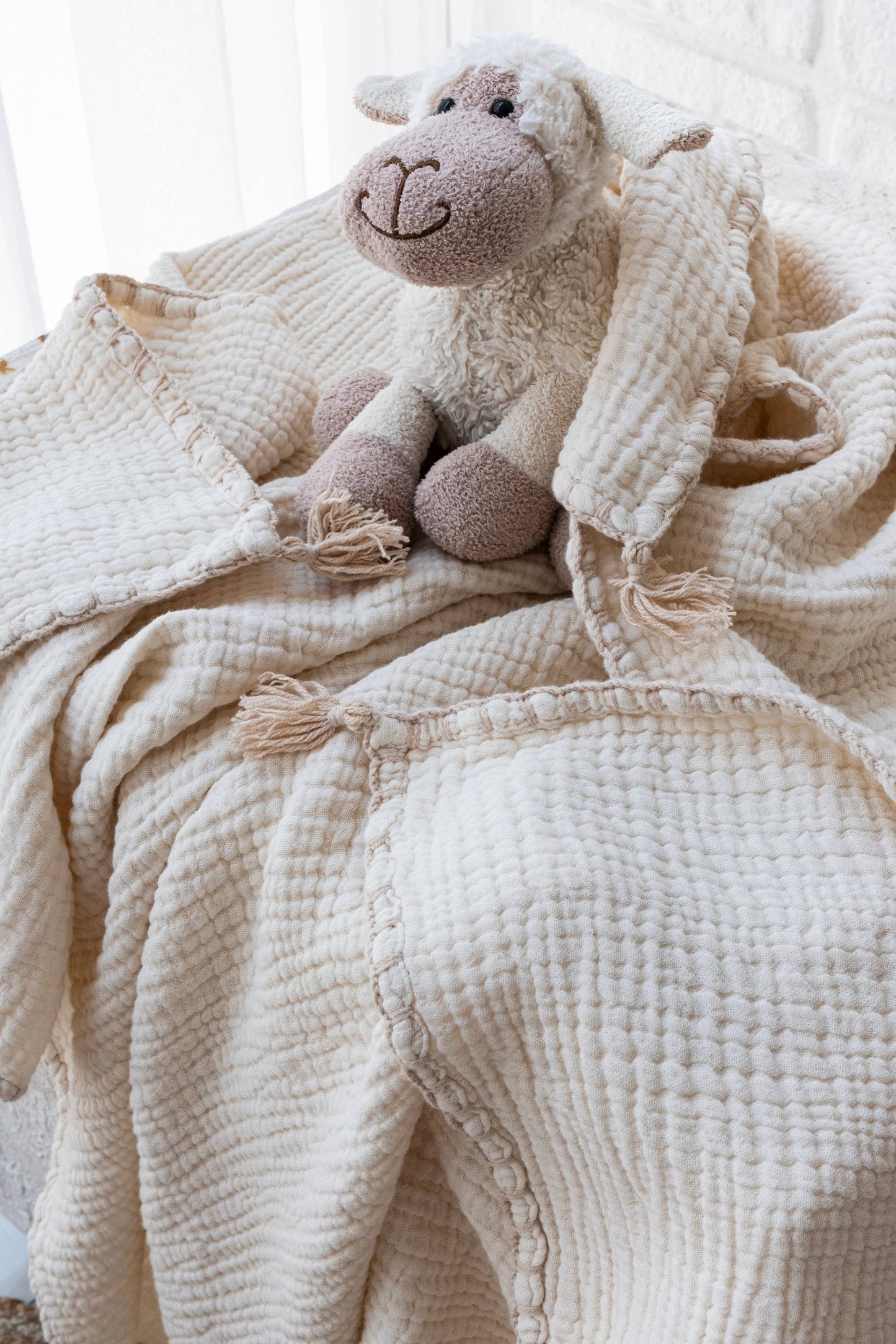Organic Muslin Baby Blanket – GOTS Certified Cotton Swaddle