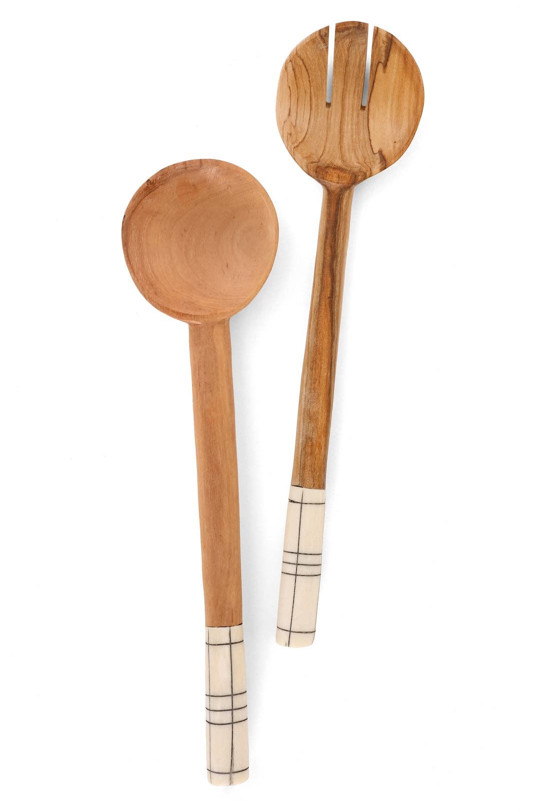 Olive Wood Salad Servers