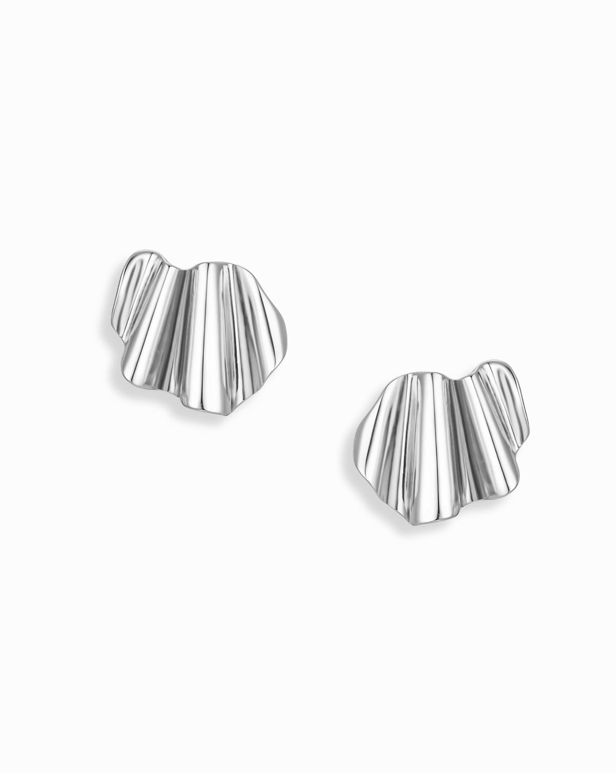 Natalie Statement Studs: Silver