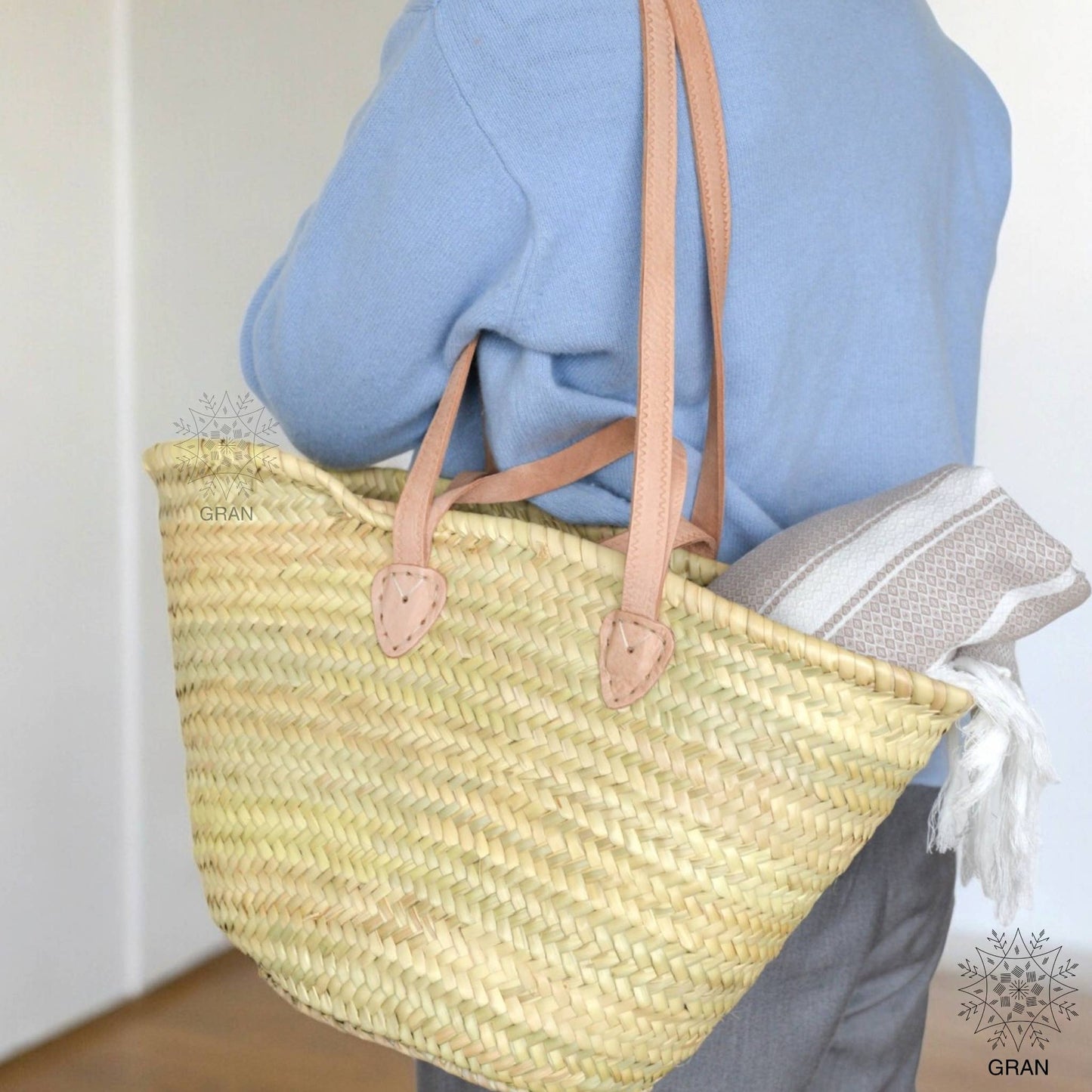 French Market Tote- Double Handle