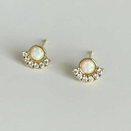 Naya Opal Stud Earrings