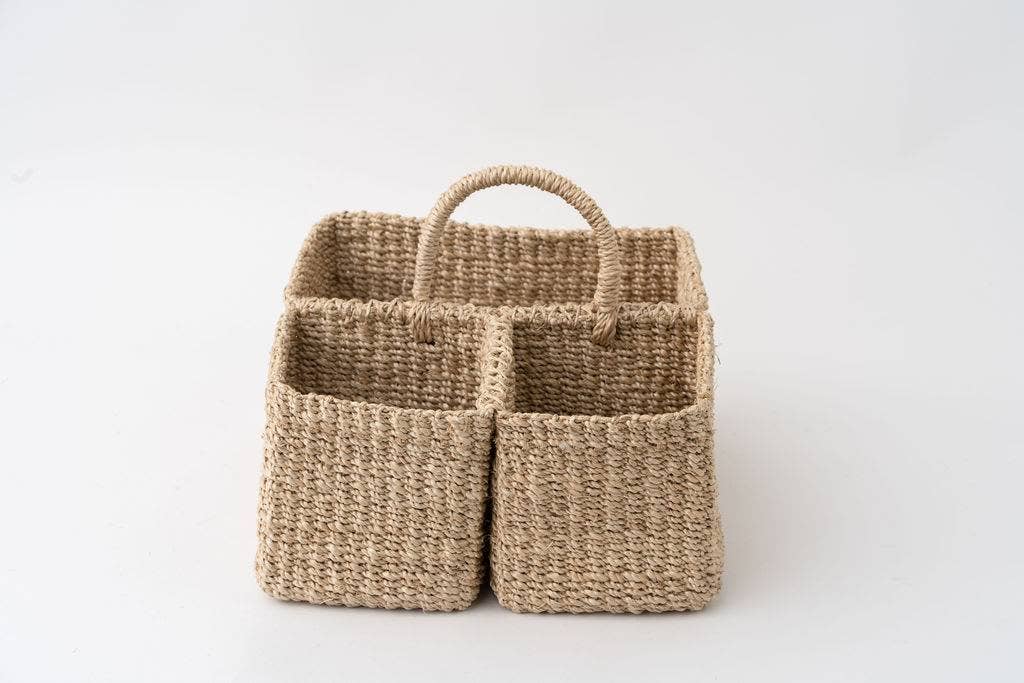 Handwoven Natural Utensil Caddy