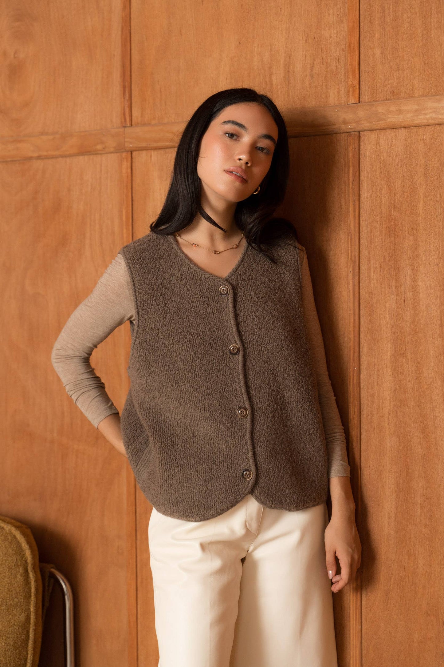 100% merino wool vest- one size