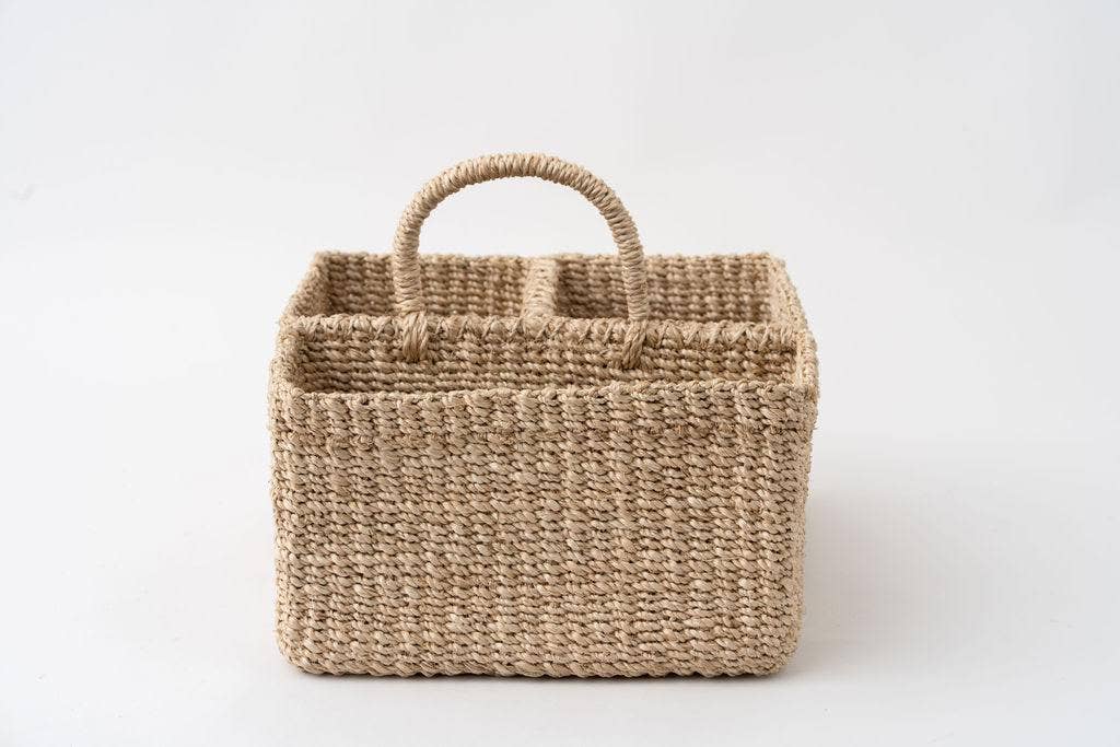 Handwoven Natural Utensil Caddy