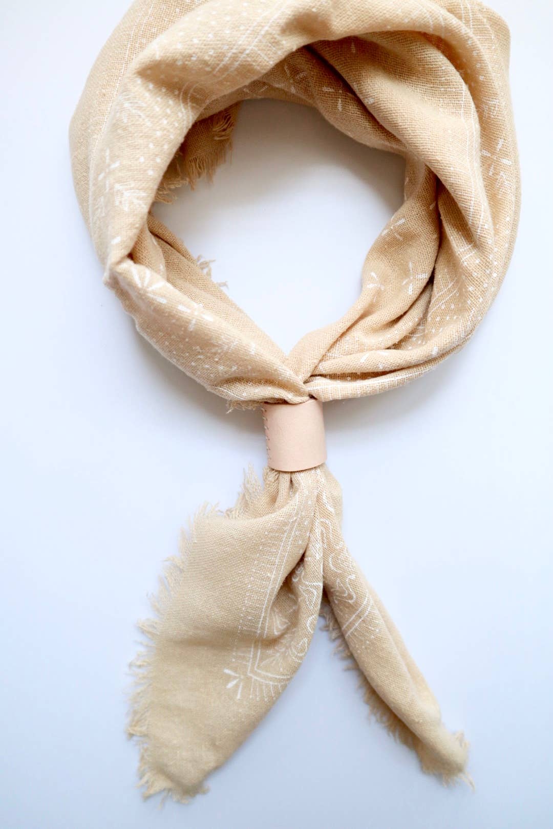 100% Silk Bandana -Butter