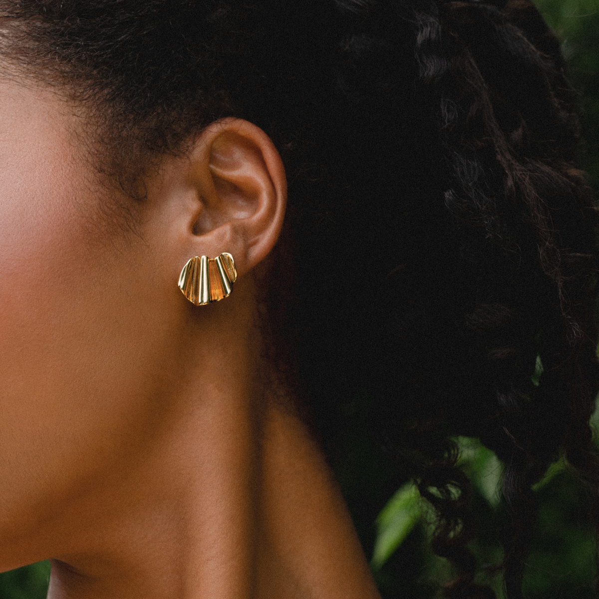 Natalie Statement Studs: Silver
