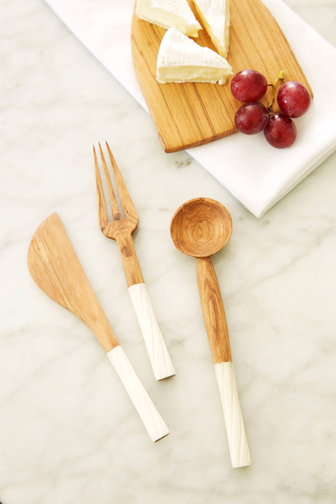 Wild Olive Wood Serving Utensils