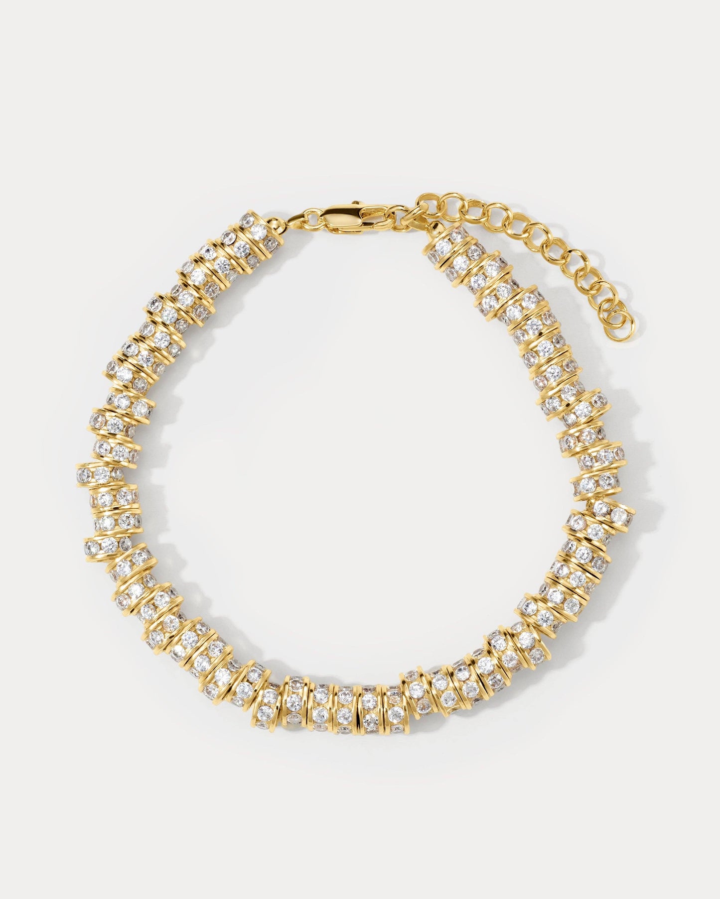 The Rio Rhinestone Anklet- Gold