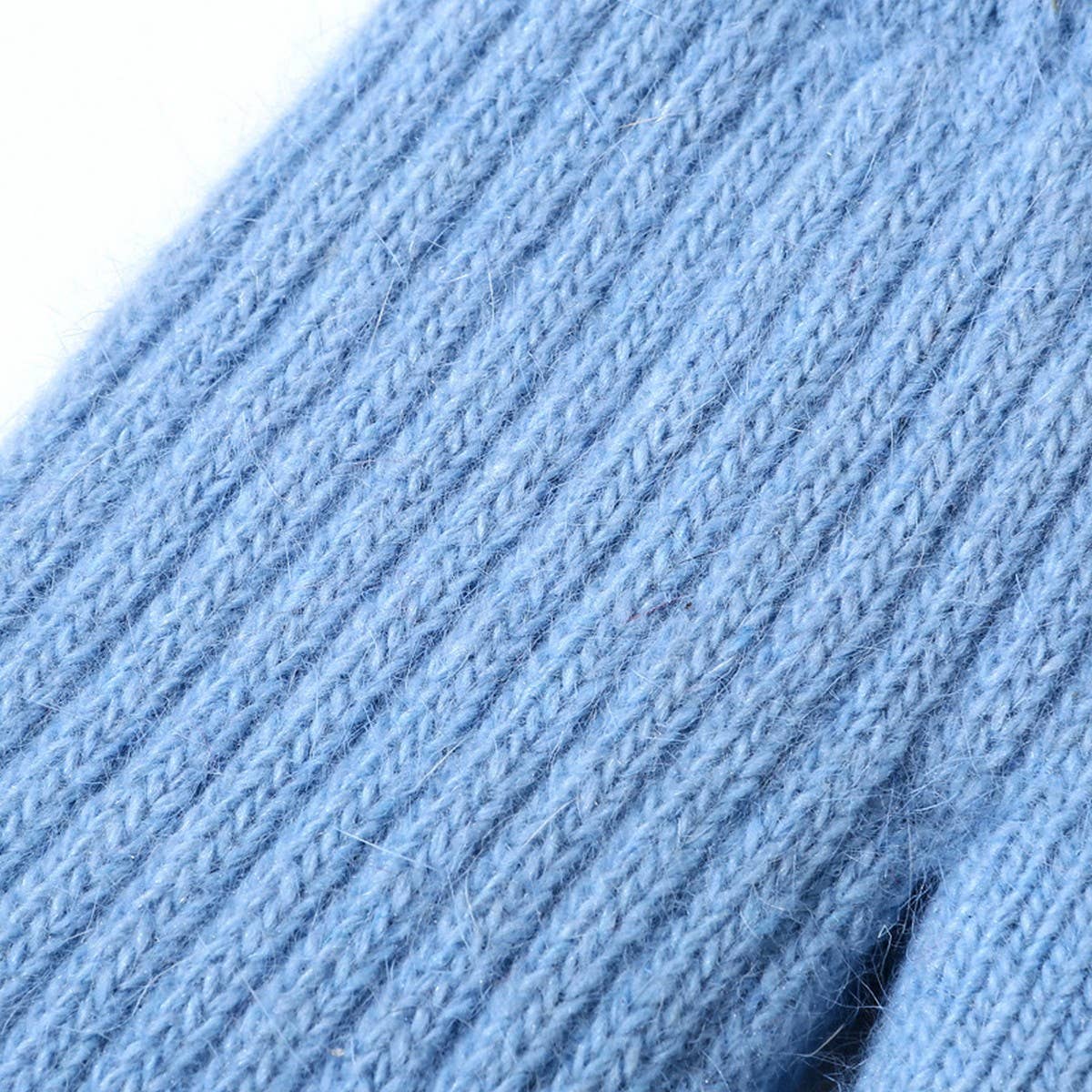 Knitted Wool Blend Gloves