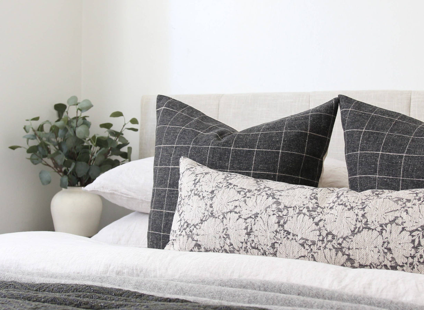 Floral Lumbar Pillow 14x36
