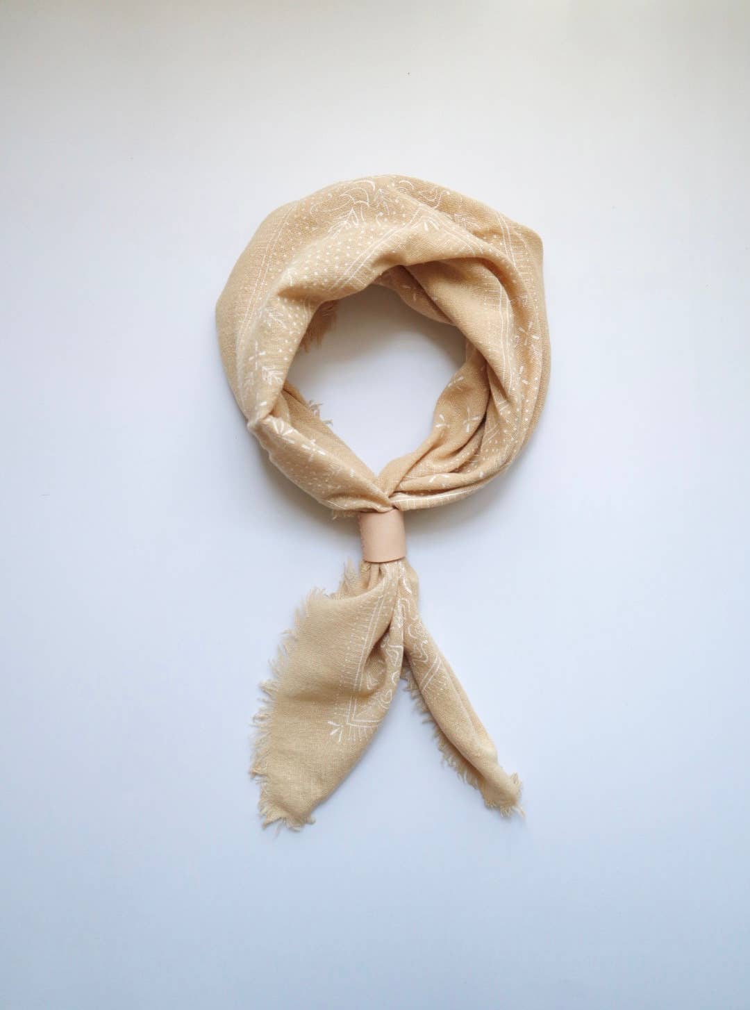 100% Silk Bandana -Butter
