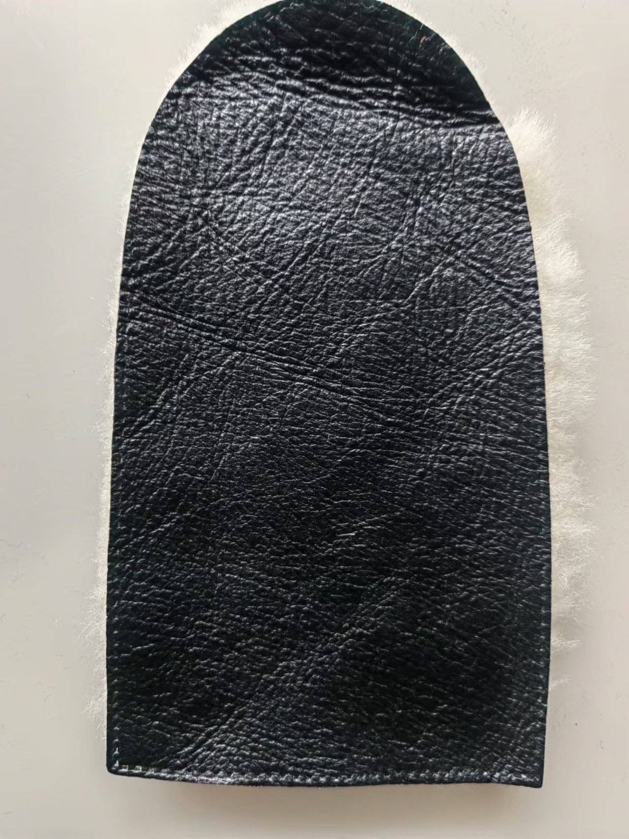 Leather and Shearling Mittens