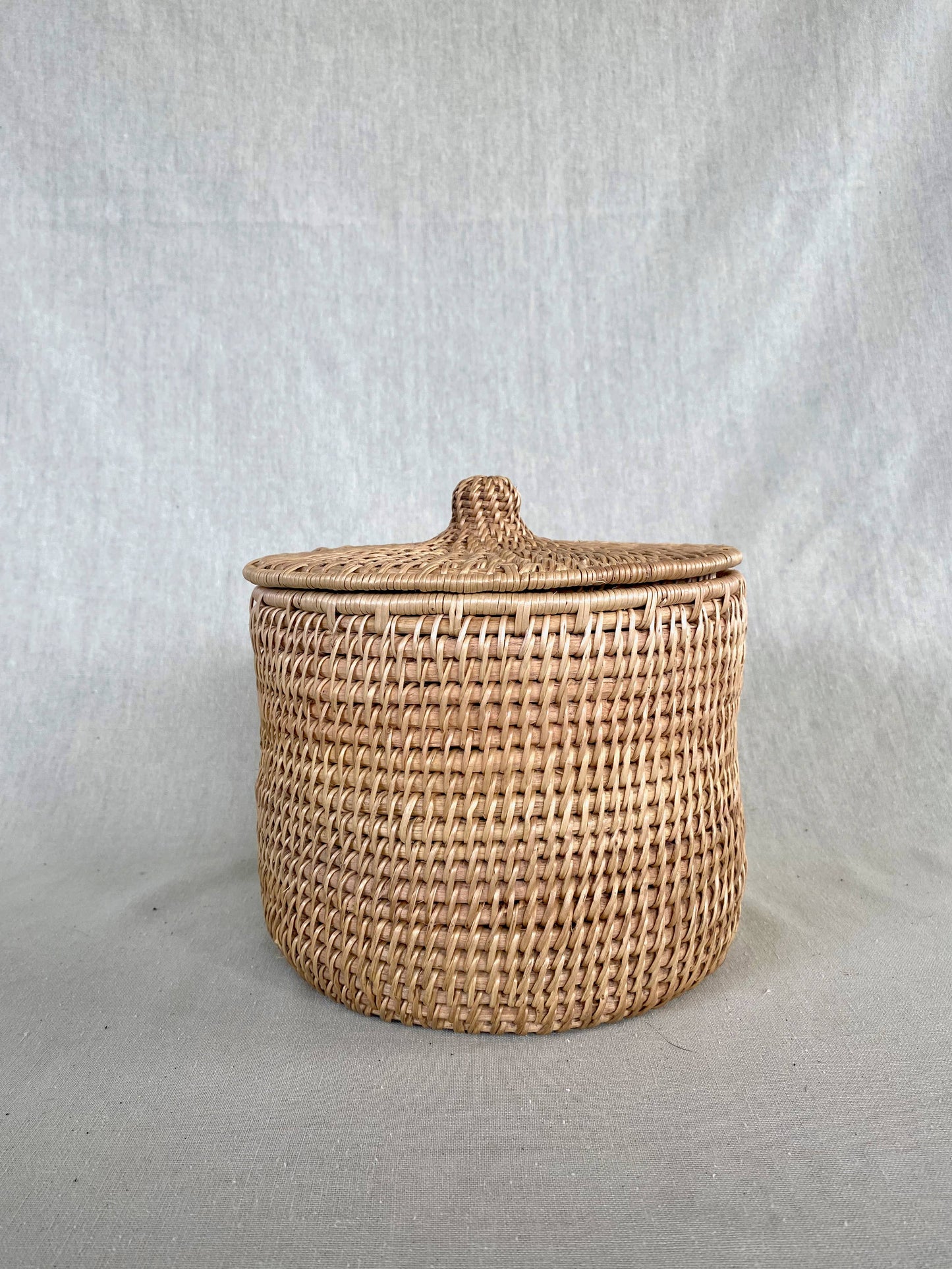 Lidded Makenge Storage Basket