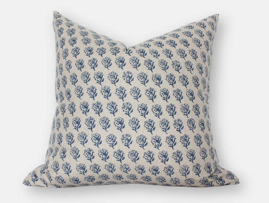 Indigo Floral Pillow