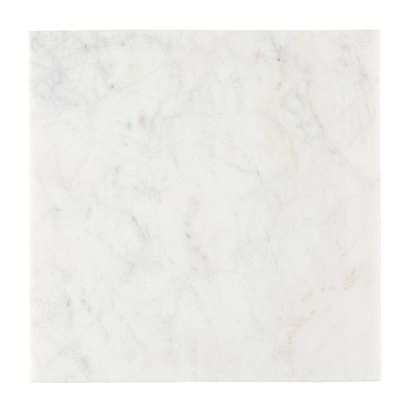White Marble Footed Tray - 10"