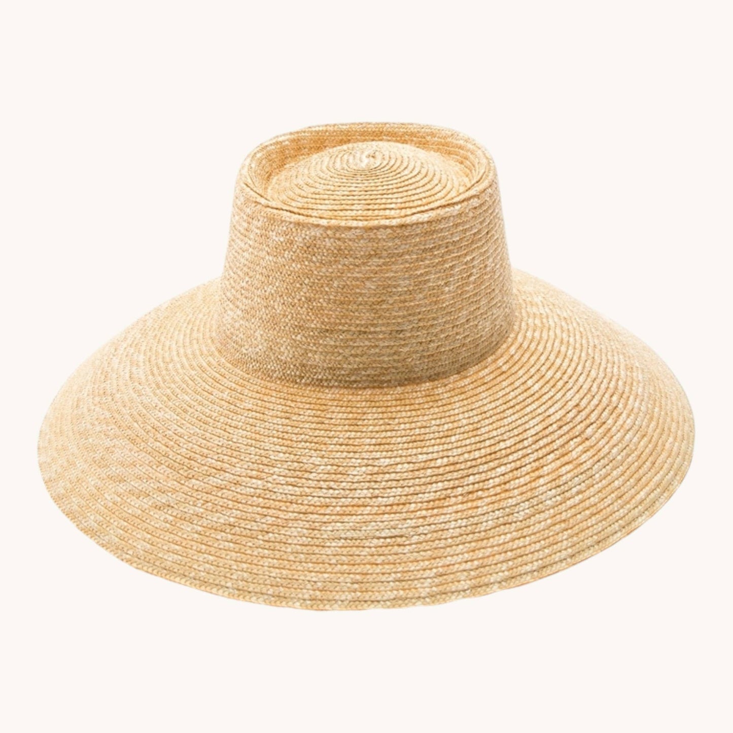Fine Wheat Straw Lampshade Hat – UPF 50+