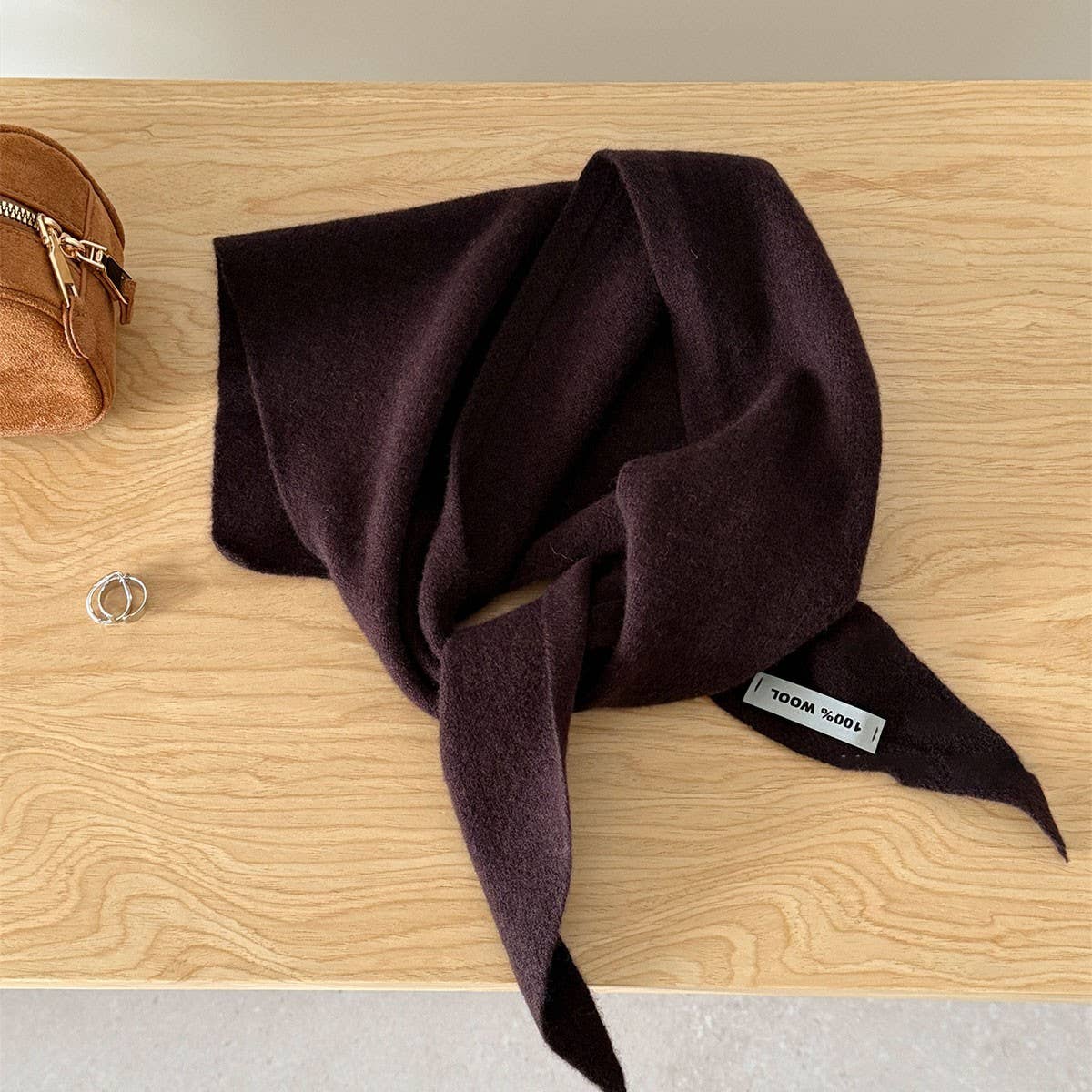 100% Wool Triangle Scarf