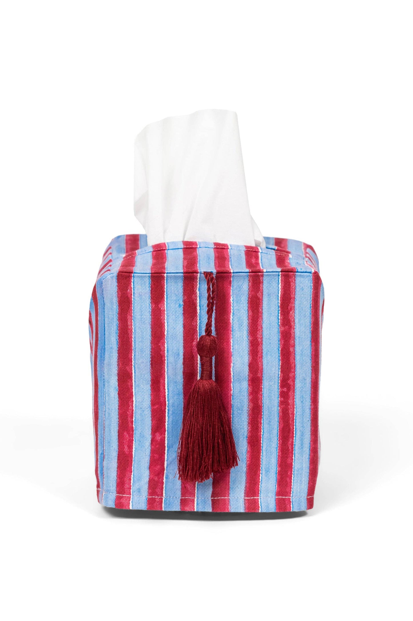 Stripes Blockprint Tissue Box Cover