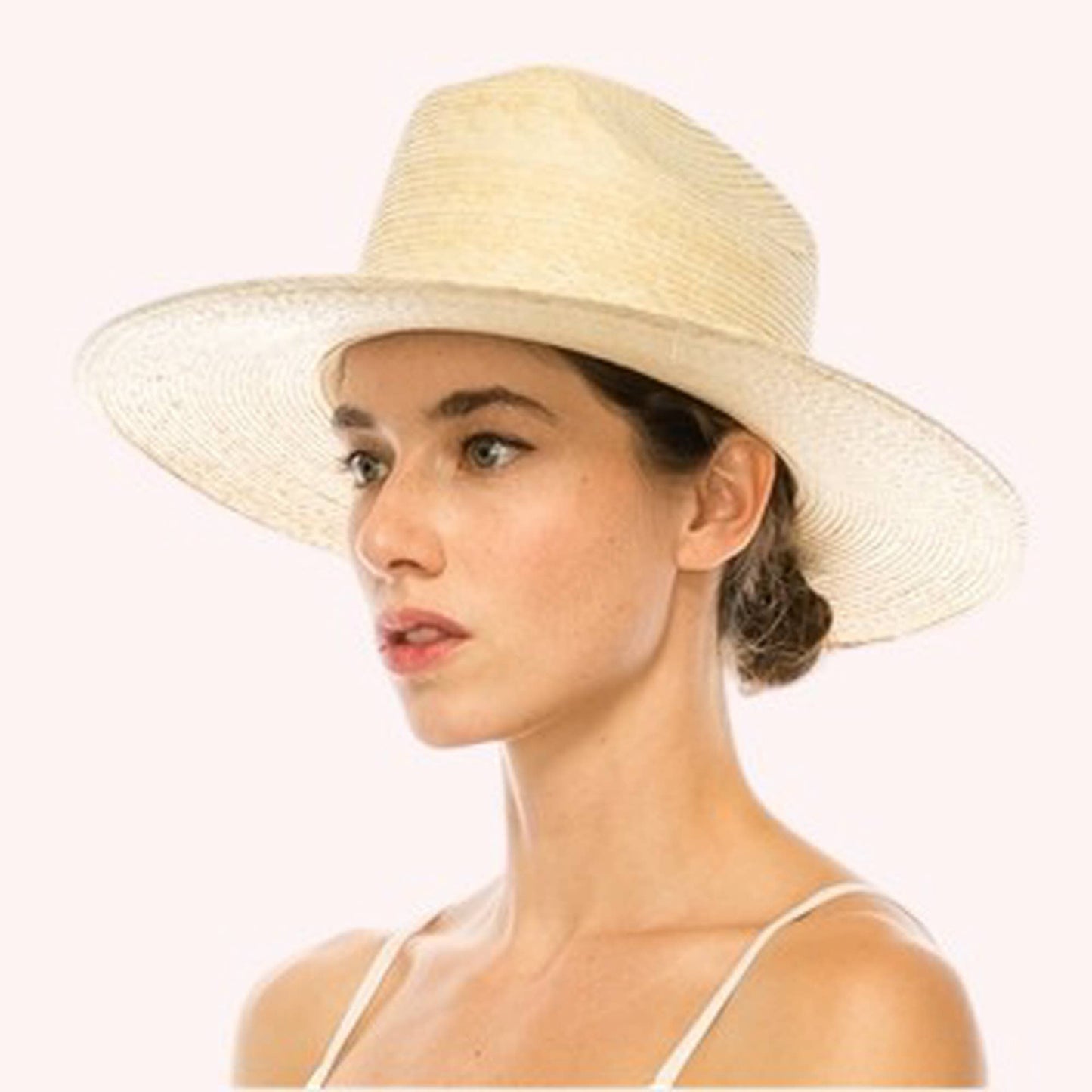 Palm Leaf Western Hat w/ Flat Brim – UPF 50+