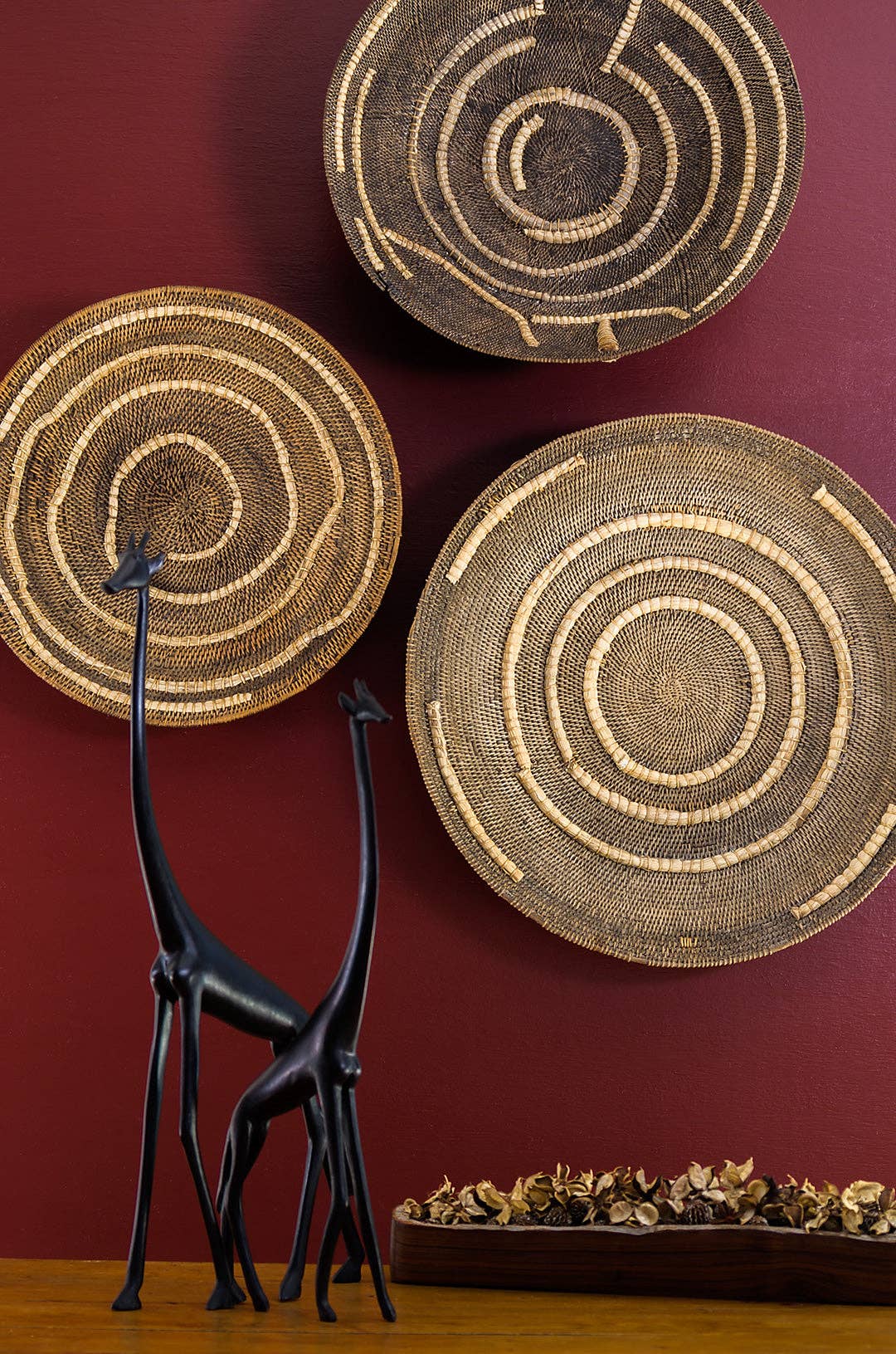 Small Antique Zambian Makenge Wedding Basket