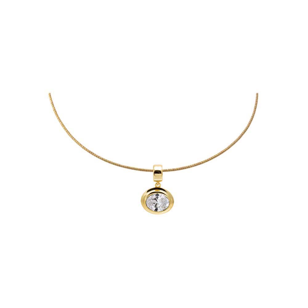 Chain Bezel Necklace