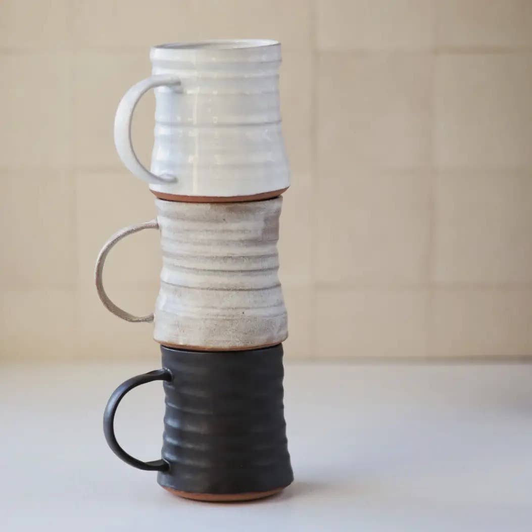 Diner Inspired Mug in Cream